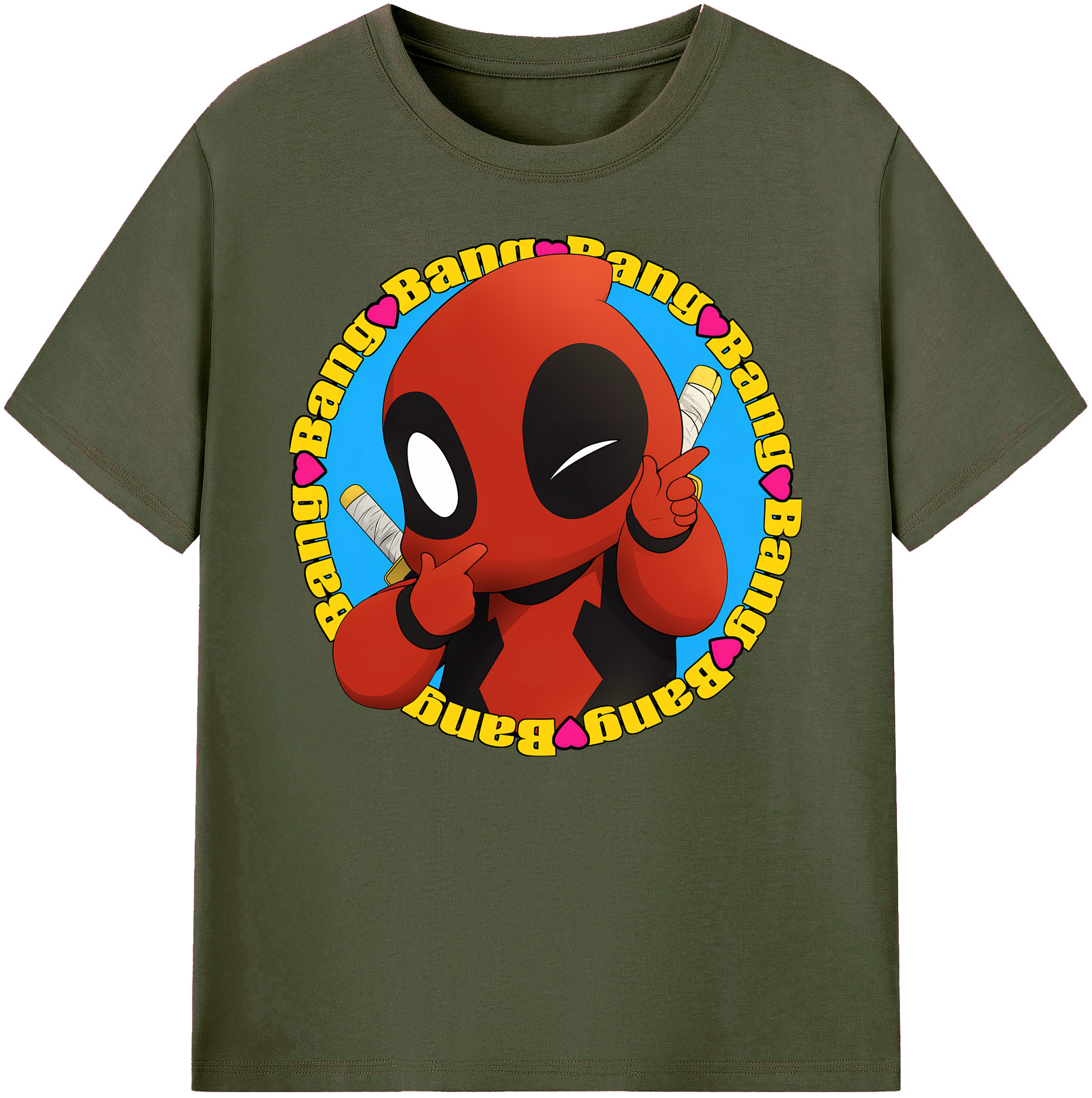 （画像用） Deadpool デッドプール 綿100％ メンズ半袖Tシャツ｜肌触りやわらか＆通気性